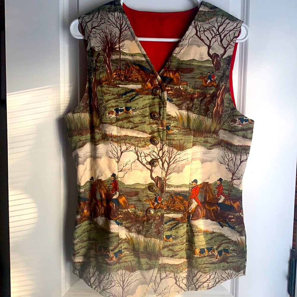 SOLD Homemade Vintage Horse Riding Vest